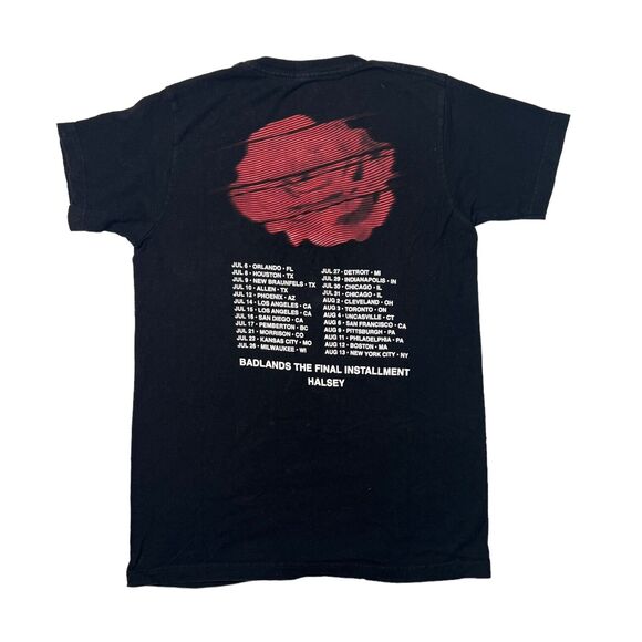 Halsey Badlands Tour 2016 The Final Installment Tee T-Shirt Rose Black S Small - Picture 2 of 4